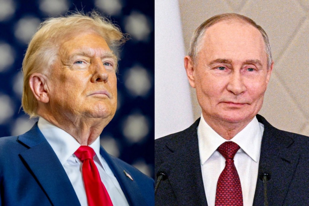 Donald Trump and Vladimir Putin