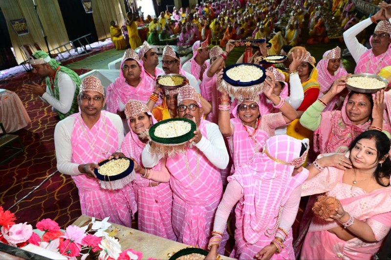 पंचकल्याणक महोत्सव: माता की गोद भराई के साथ गर्भ कल्याणक का आयोजन