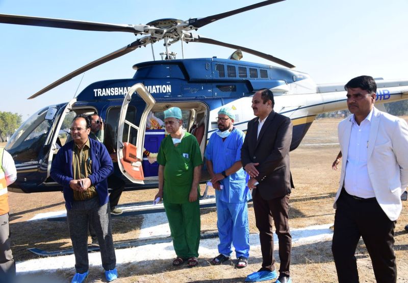 मेडिकल कॉलेज से हेलिपैड तक ले जाने के लिए पुलिस ने ग्रीनकॉरिडोर बनाया, झालावाड़ में यह दूसरा अंगदान