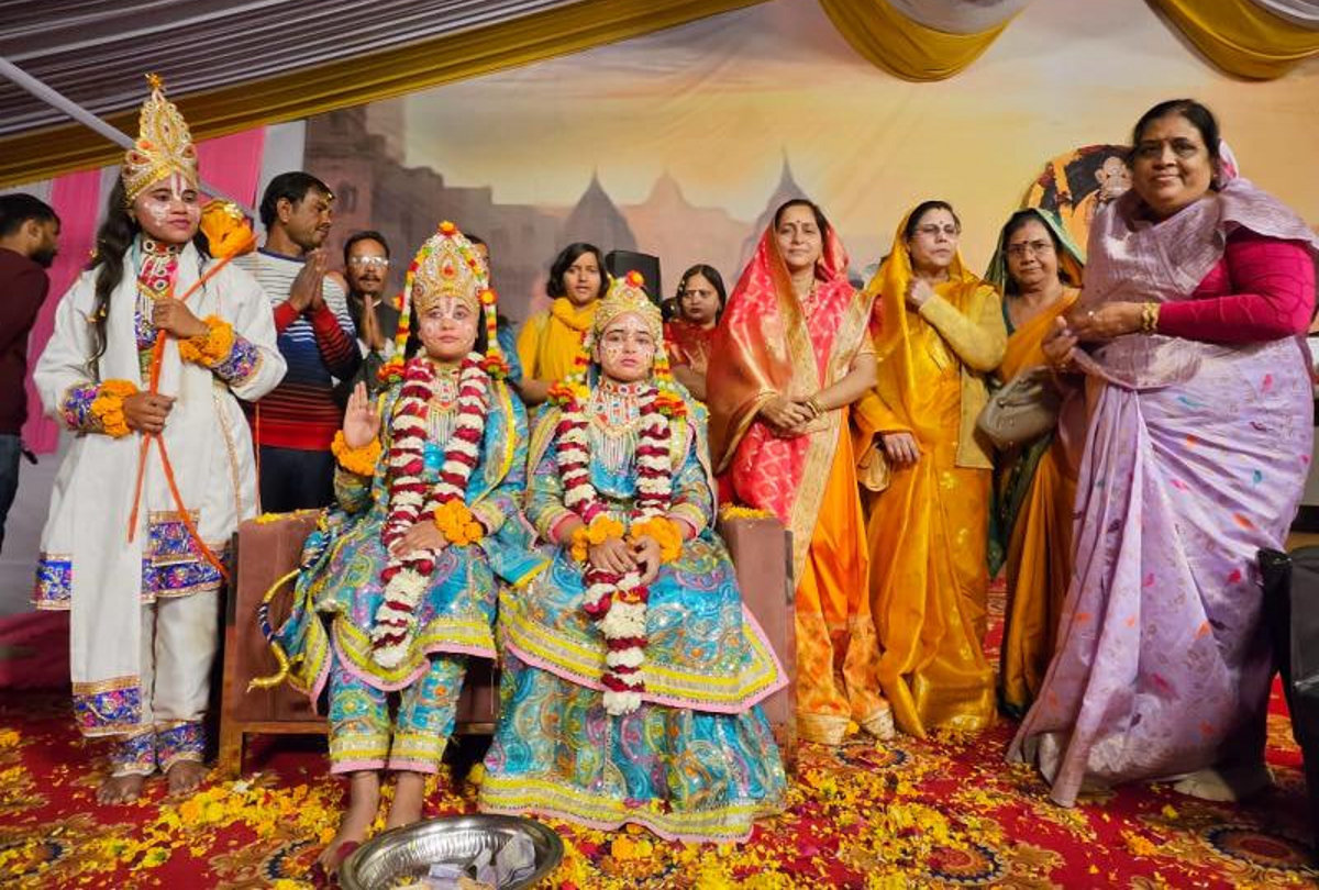 धूमधाम से भगवान की बारात पंडाल में प्रवेश की, भगवान राम आै र माता जानकी का हुआ विवाह