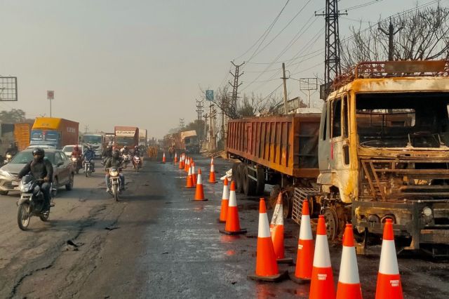 Jaipur Ajmer Highwa gas tanker explosion