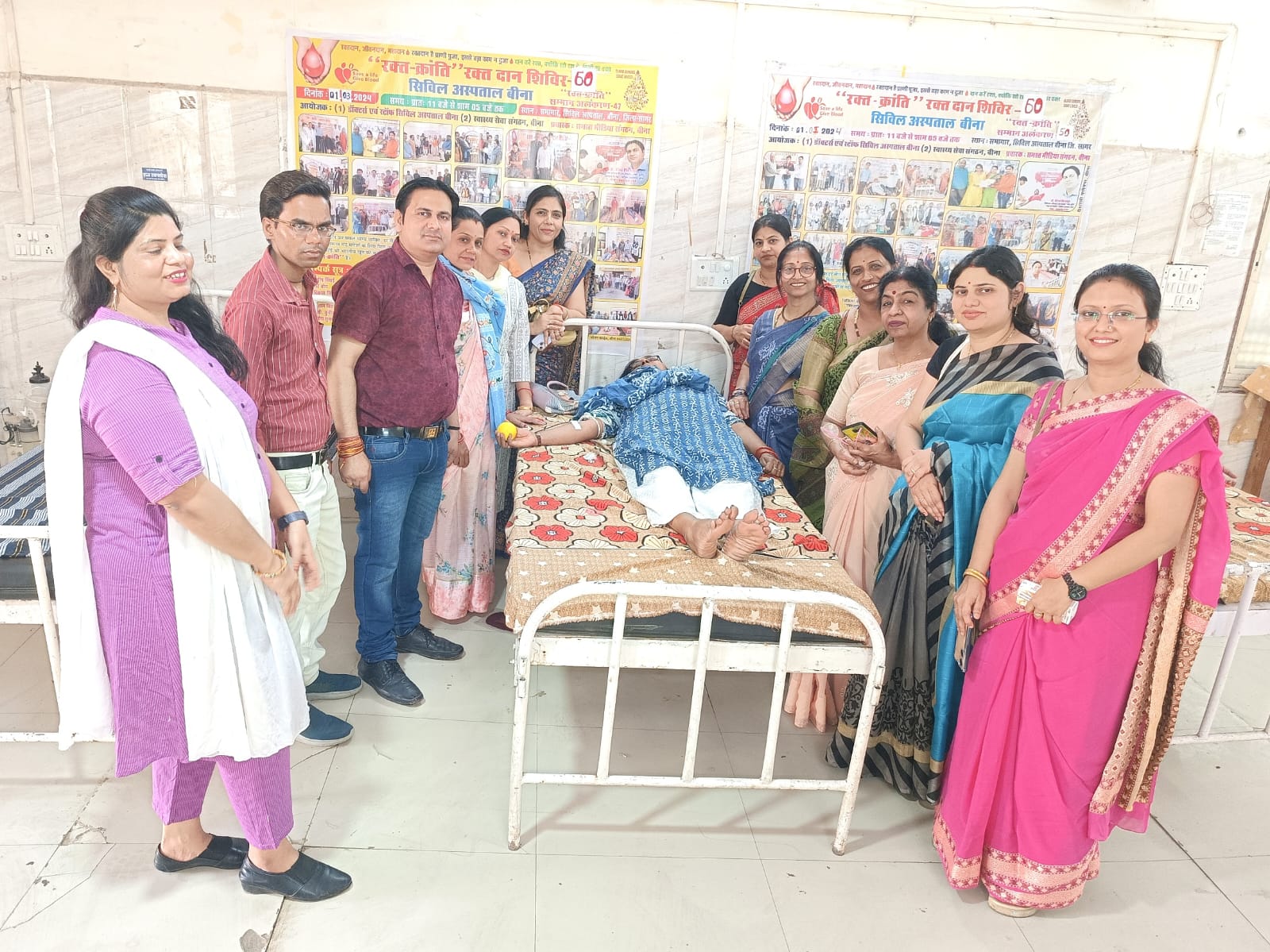 67 blood donation camps organized in six years, 2189 units of blood received, helping the needy