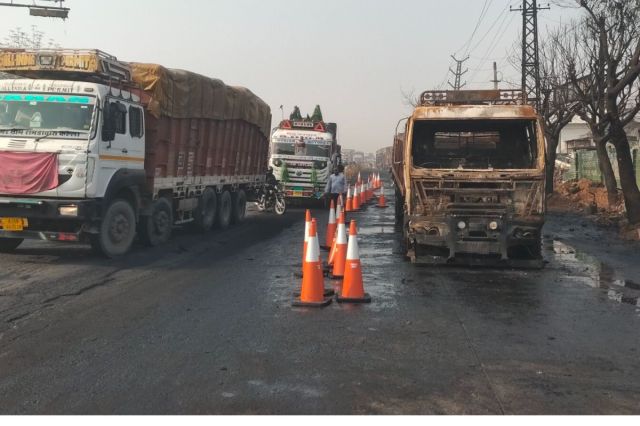 Jaipur Ajmer Highway gas tanker explosion,