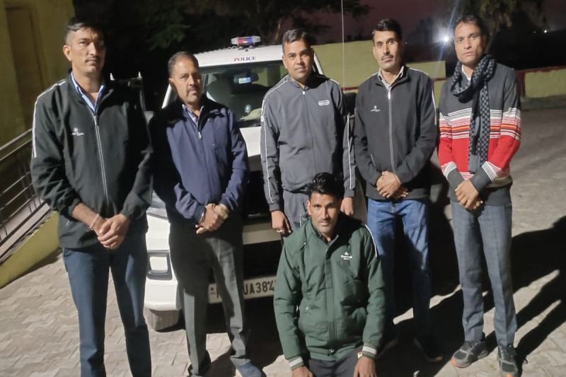 चर्चित अंकुश मीणा हत्याकांड के आरोपी व दस हजार के ईनामी आशाराम को पुलिस ने दबोचा Police arrested Asharam, accused in the famous Ankush Meena murder case and carrying a reward of Rs. 10,000