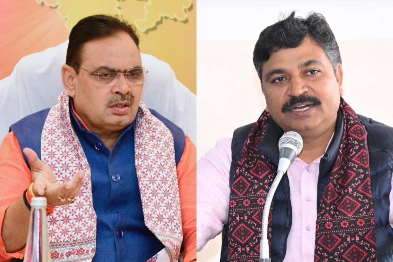 CM Bhajanlal and Tikaram Julie