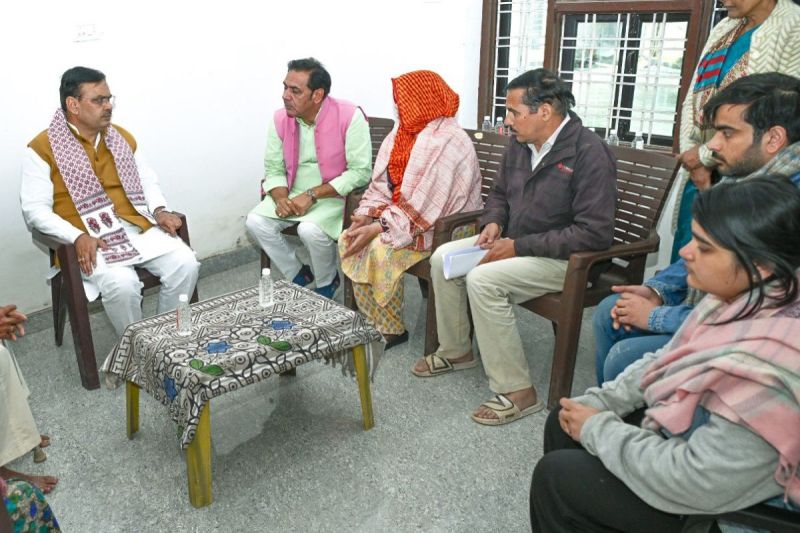 CM Bhajanlal reached the house of deceased ASI Surendra Singh