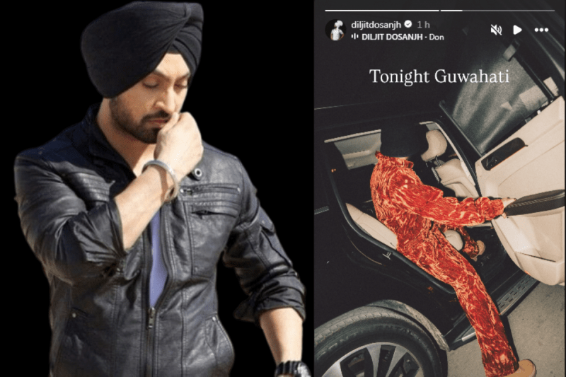 Diljit Dosanjh reached Guwahati