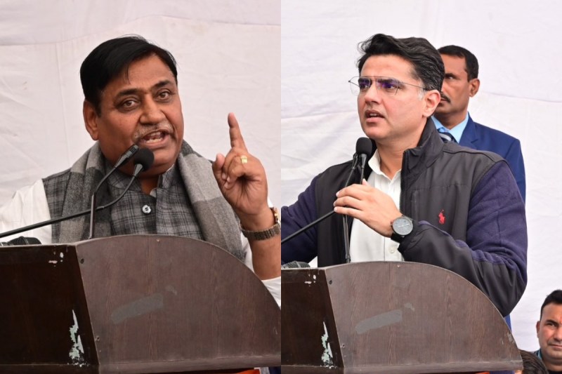 Govind Singh Dotasra and Sachin Pilot