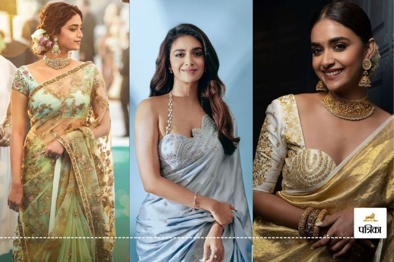 Keerthy Suresh Saree Looks