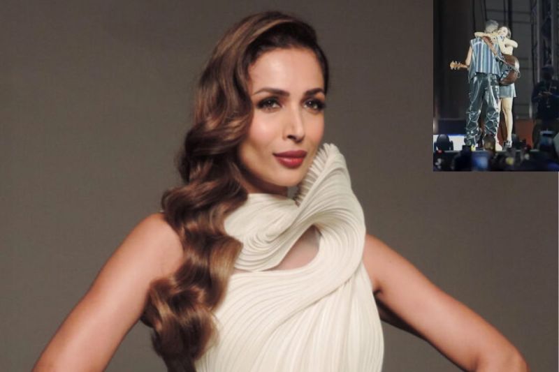 Malaika Arora hugs AP Dhillon on stage Watch viral video childhood crush