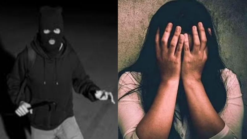 Masked criminal raped a girl