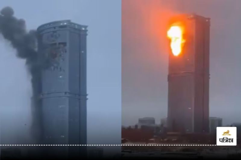 Russia Drone Attack collides with 2 buildings in Kazan