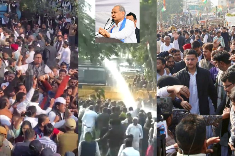 Rajasthan Congress Protest