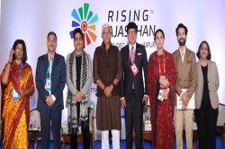 Rising Rajasthan Summit: शेखावत ने कवि शैलेष लोढ़ा से पूछा ऐसा सवाल, शायराना
अंदाज में मिला जवाब - image