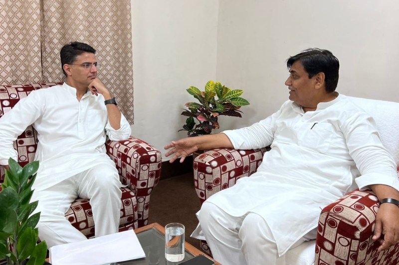 Sachin Pilot and Govind Singh Dotasara