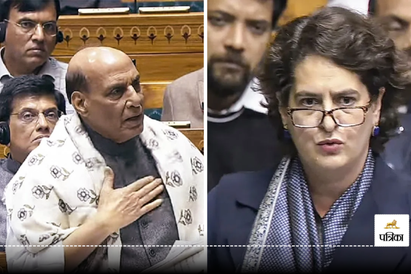 Sambidhan Par Charcha Priyanka Gandhi Vs Rajnath Singh