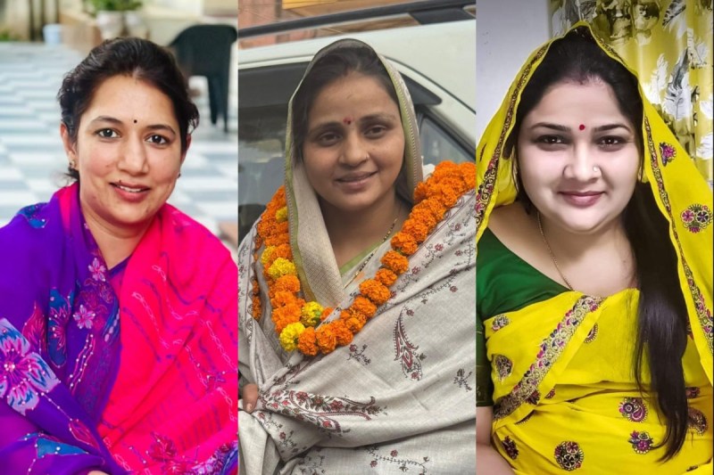 Sikha Meel, Sanjna Jatav and Indira Meena