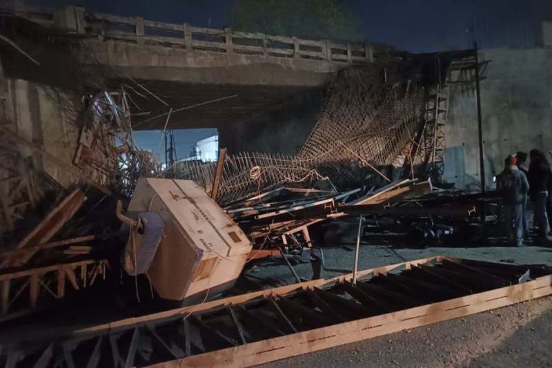 Under-construction culvert collapsed in Udaipur