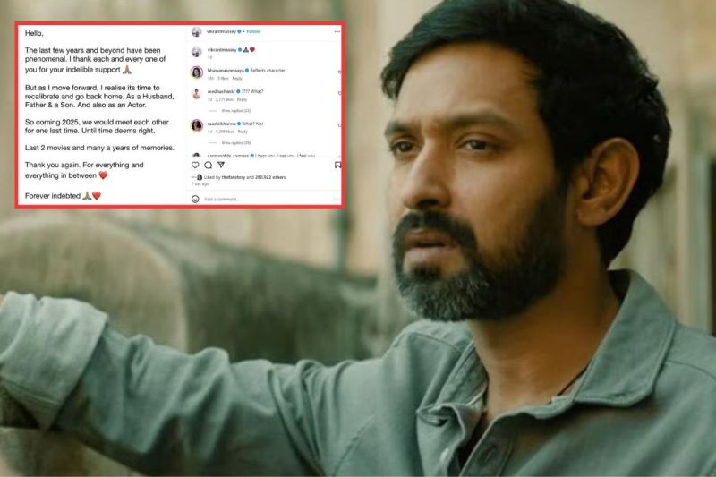 Vikrant Massey first Reaction Retirement