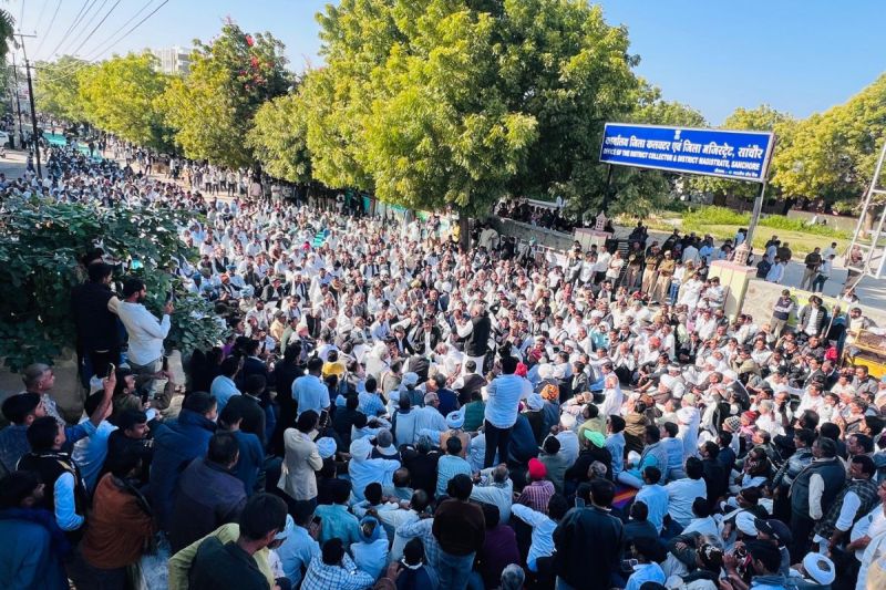 abolition of districts in Rajasthan, protests intensified