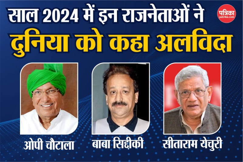 Indian politicians who died in 2024