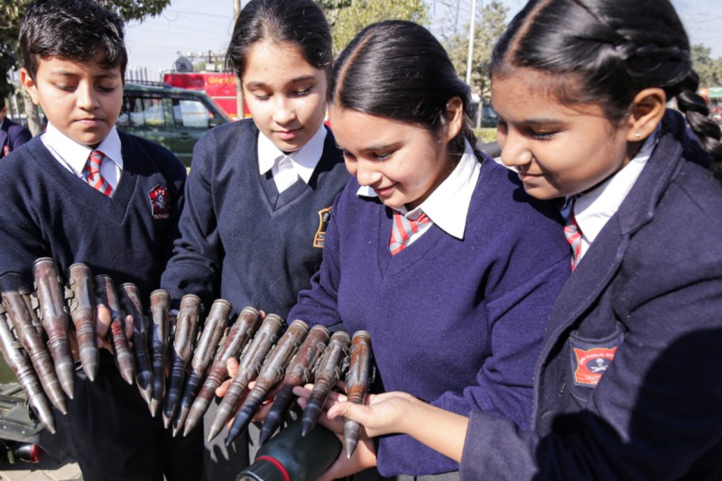 army school students