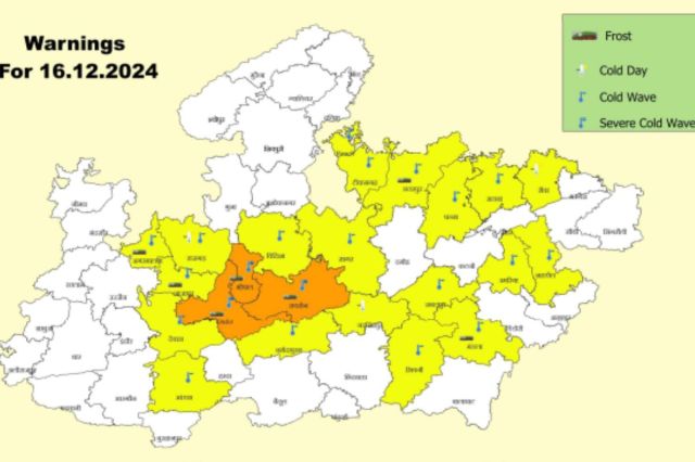 cold wave alert in mp