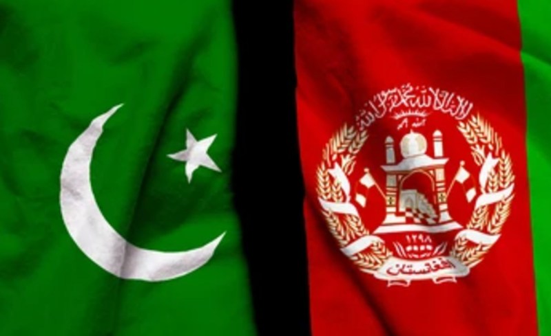 Flags of Pakistan and Afghanistan