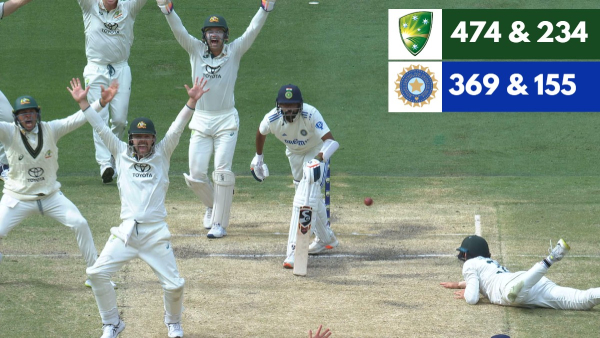 Aus Beat India by 184 runs