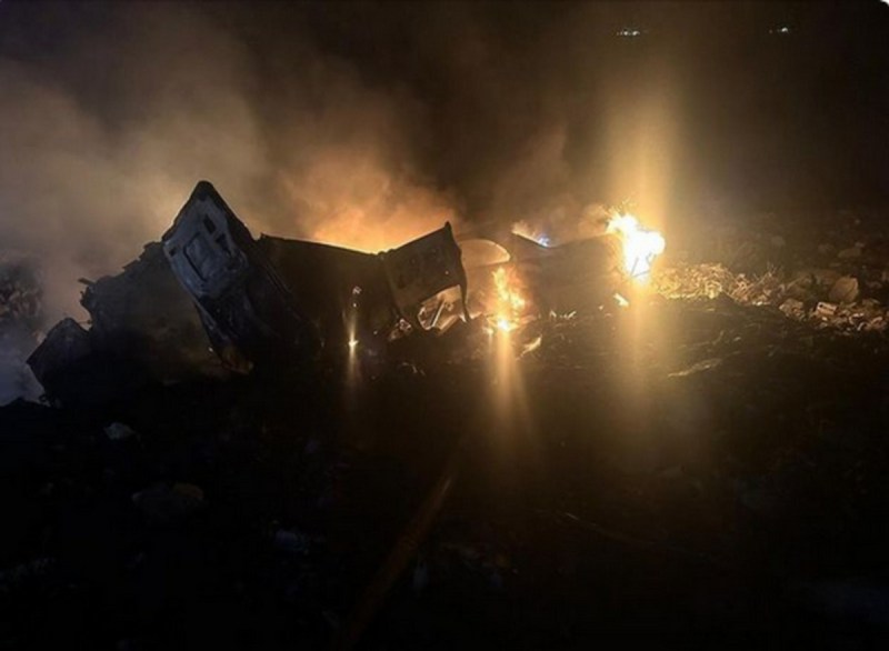 Israeli air strike in village of Lebanon