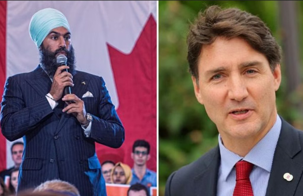 Canadian PM Justin Trudeau asked to resign by Jagmeet Singh