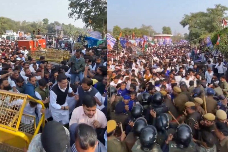 jaipur youth conress protest