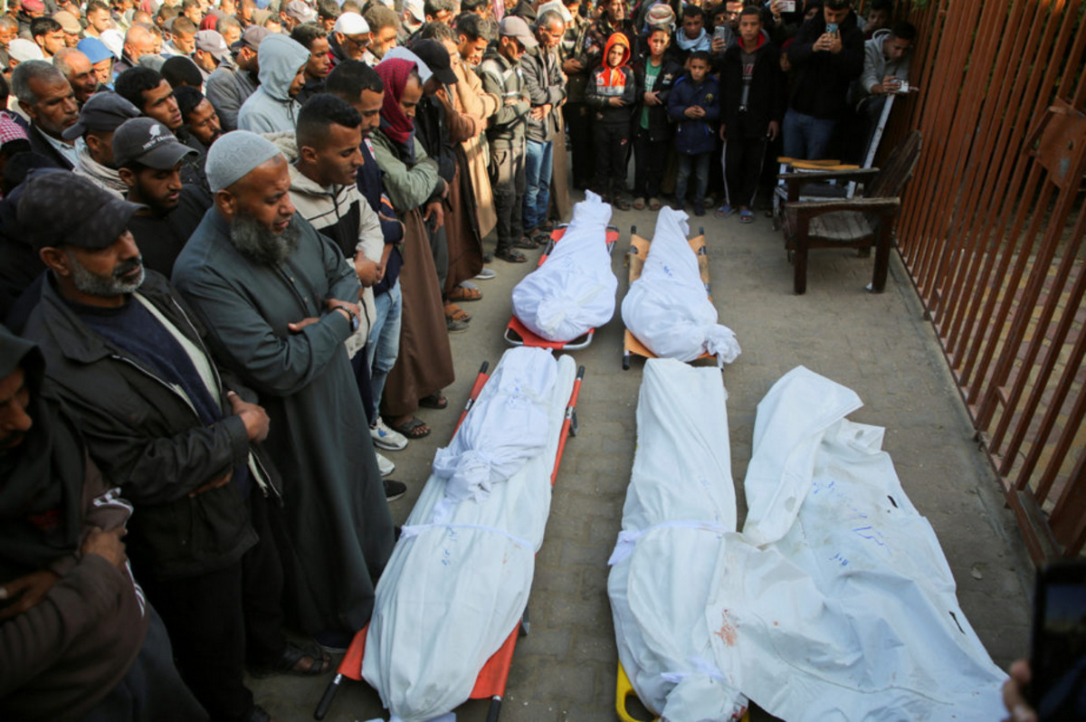 Dead Palestinians due to Israeli attacks