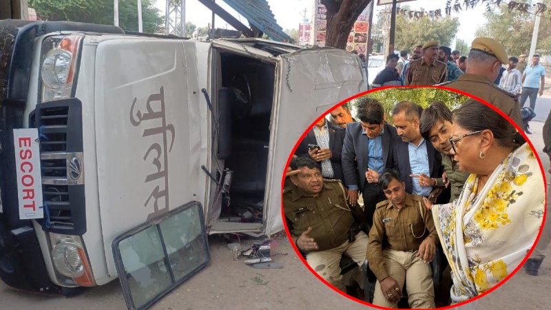 police jeep acccident