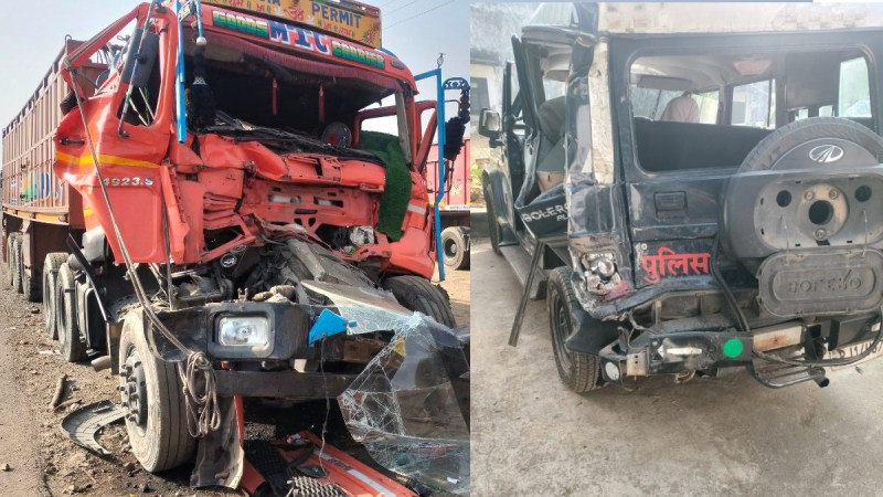 police jeep accident