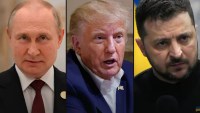 Vladimir Putin, Donald Trump and Volodymyr Zelenskyy