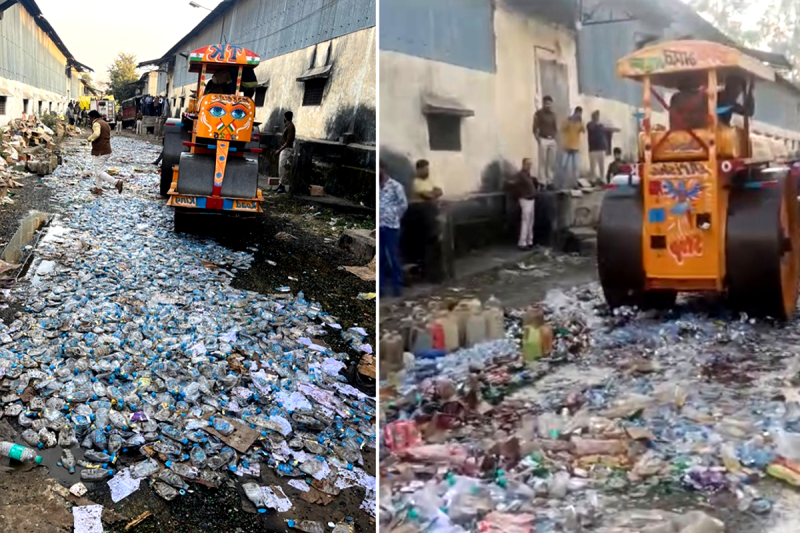 Police Destroy Liquor