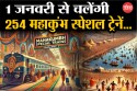 Maha Kumbh 2025: 1 जनवरी से पटरी पर दौड़ेंगी महाकुंभ स्पेशल ट्रेनें, 254 ट्रेनें
तैयार