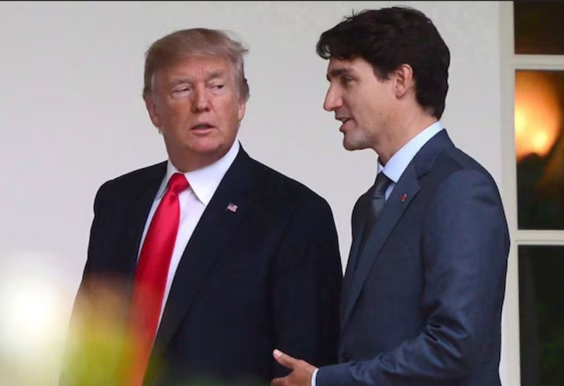 Donald Trump and Justin Trudeau