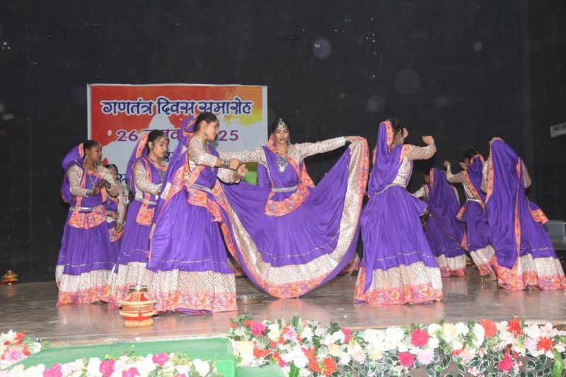 Children gave colourful presentations in the cultural programme