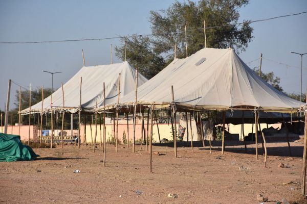 Ramdev cattle fair ground is ready to welcome the cattle herders.