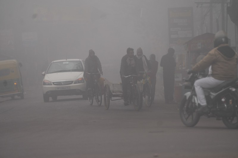 कोल्ड वेव और घने कोहरे का प्रकोप