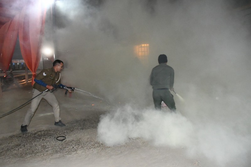 महाकुंभ 2025 की सुरक्षा तैयारियों को लेकर पुलिस का विशेष अभ्यास