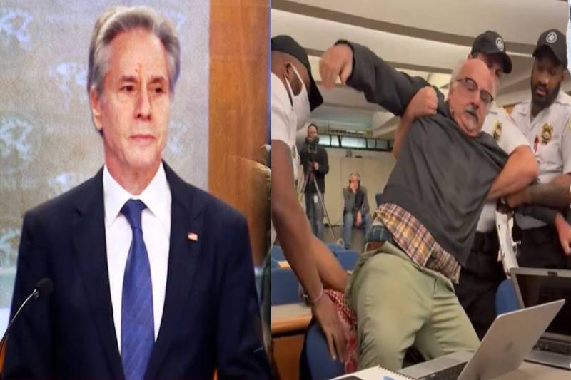 Blinken and Journalist