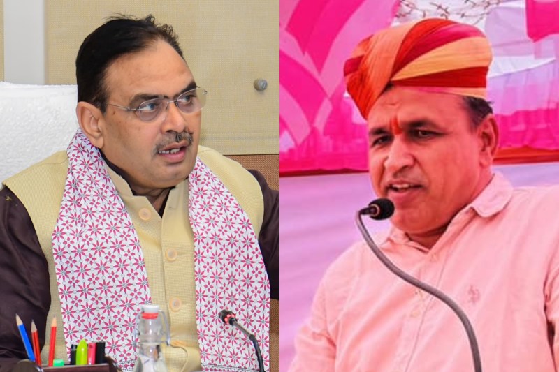 CM Bhajanlal and MP Ummedaram Beniwal