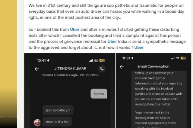 Woman physically assaults uber cab driver