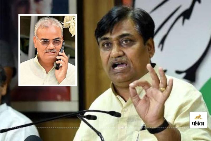 Mahatma Gandhi English Medium School Rajasthan Politics Heats up Govind Singh Dotasara gets Angry at Madan Dilawar says something big