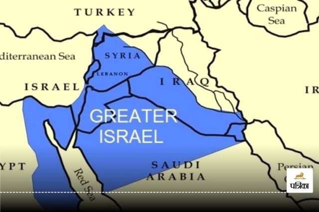 Greater Israel Map Released Including Area From Saudi Arabia to Lebanon