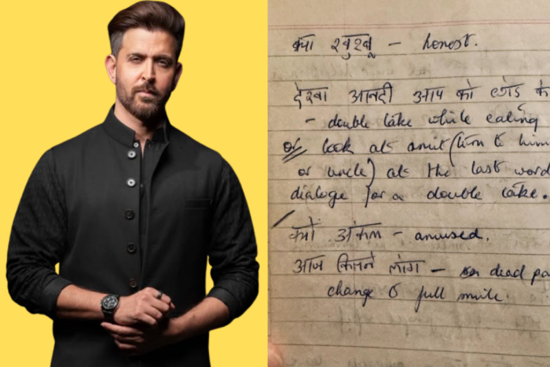 Hrithik Roshan 27 year old notes go viral