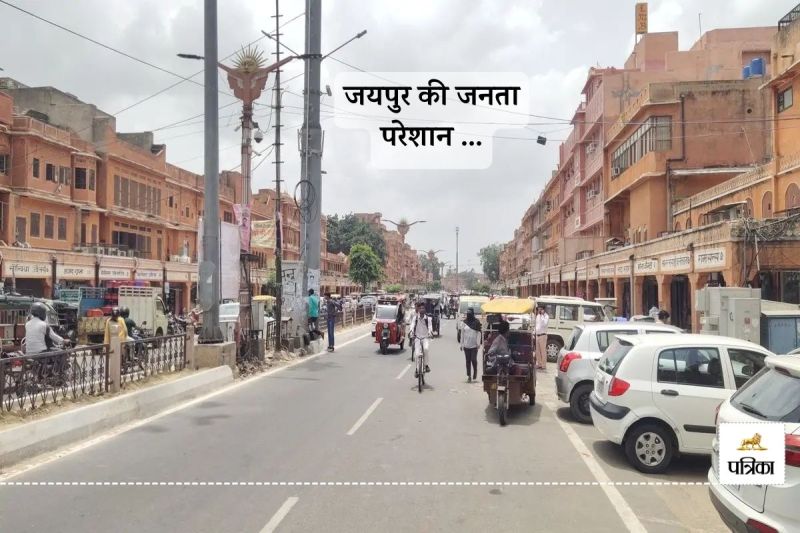 Jaipur Heritage Municipal Corporation Arbitrariness 4 Wheeler Parking in Johri Bazaar is Expensive People upset
